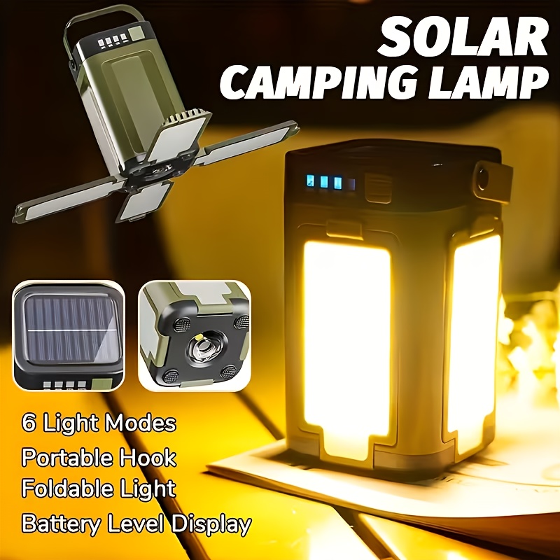 Solar Lamp - Солнечный портативный кемпинговый фонарь с зарядкой