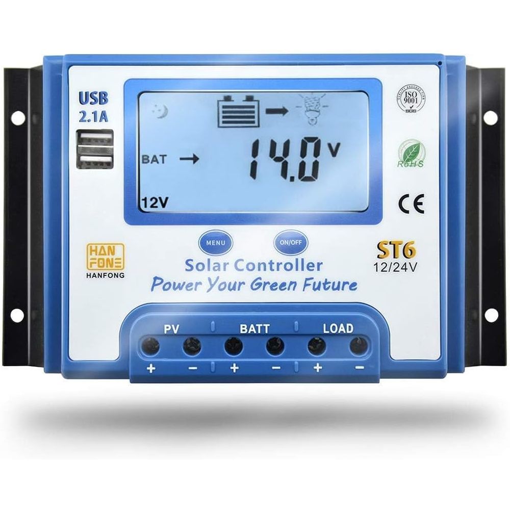 Charge Controller Solar - Контроллер заряда солнечных батарей 60А, 12В/24В,