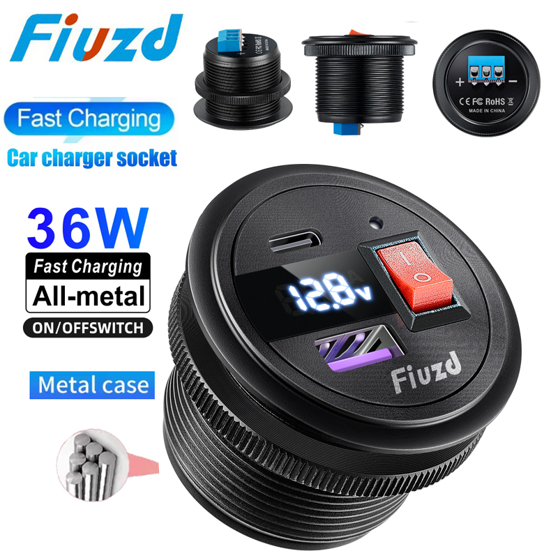 Energy Monitor Meter - 12 В автомобильная USB 24 В