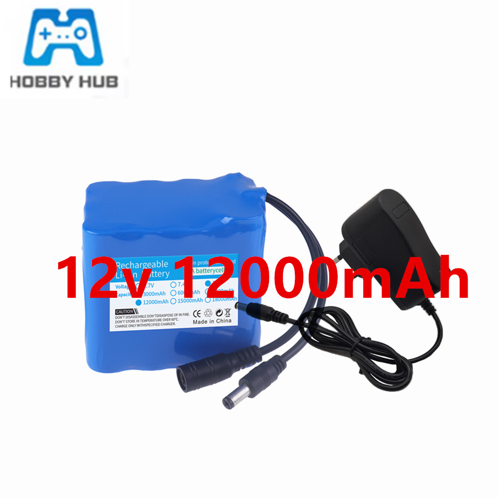 Lithium Battery 12V - Аккумулятор 12В 12000мАч 3S4P, реальная емкость,